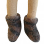 Preview: Handgefilzte Stiefel für 30 cm Figur - Filzstiefel